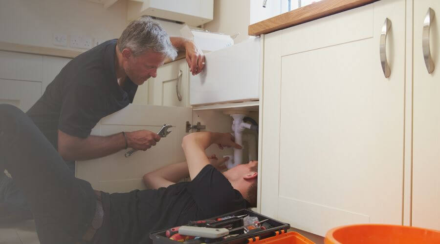 Professional burst pipe repair services in New Memphis, IL